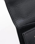 Pre-Loved Sylvie Bee Star Shoulder Bag Bee and Star Print Leather Small with Gold Hardware, Black