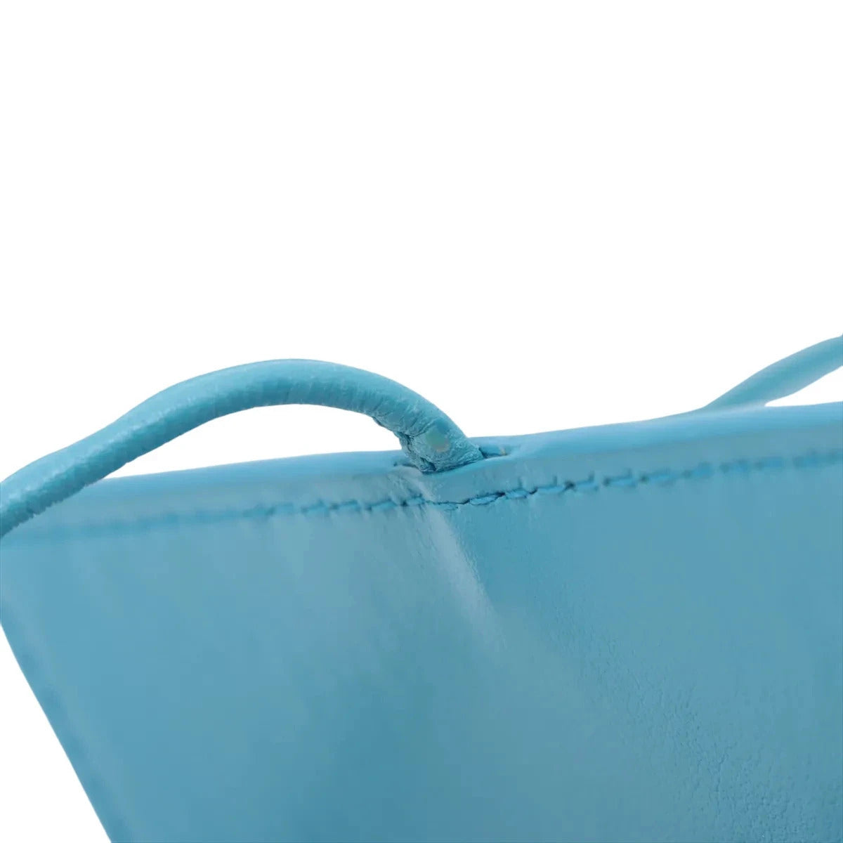 Pre-Loved Intrecciato Mini Crossbody Crossbody Bag Intrecciato Leather Mini, Light Blue