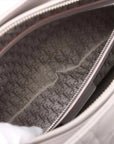 Pre-Loved Lady Dior Handbag Cannage Leather Large with Silver Hardware, Grey