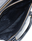 Pre-Loved Galleria Double Zip Tote Leather Medium with Gold Hardware, Black
