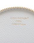 Pre-Loved Marellini (LV x Murakami) Shoulder Bag Leather with Gold Hardware, White