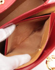 Pre-Loved Handbag Leather with Gold Hardware, Red