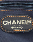 Pre-Loved CC Denim Tote Denim with Tortoise Shell Hardware, Blue