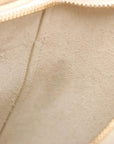 Pre-Loved Belt Bag Handbag Leather Micro with Gold Hardware, Cream