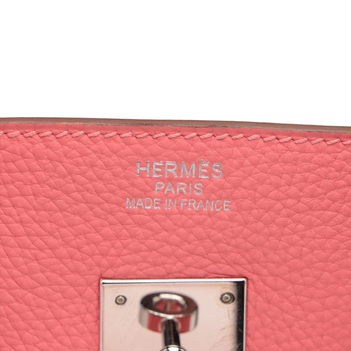 Pre-Loved Birkin Handbag Leather 30 with Palladium Hardware, Pink