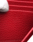 Pre-Loved Dionysus Wallet on Chain Crossbody Bag Leather Mini with Aged Silver Hardware, Red