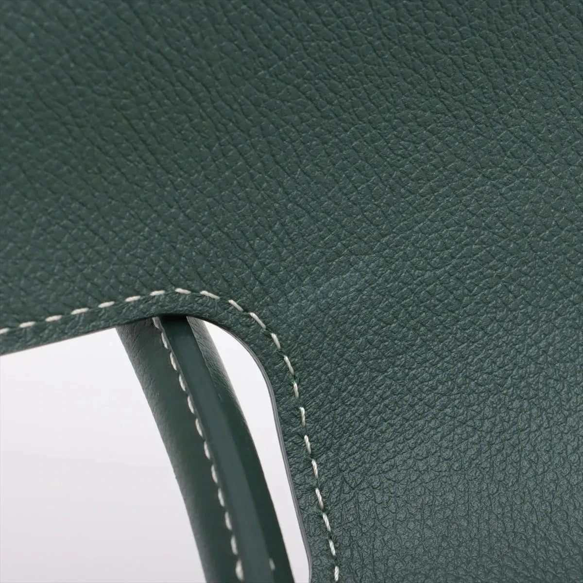 Pre-Loved Saïgon Souple Tote Goyardine Coated Canvas MM with Silver Hardware, Green