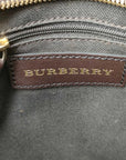 Pre-Loved Brooke Hobo Shoulder Bag Haymarket Check Coated Canvas with Gold Hardware, Beige
