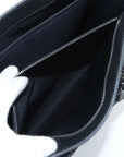 Pre-Loved Sac Plat Tote Monogram Coated Canvas with Silver Hardware, Black