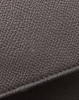 Pre-Loved Belt Bag Handbag Leather Micro with Gold Hardware, Gray