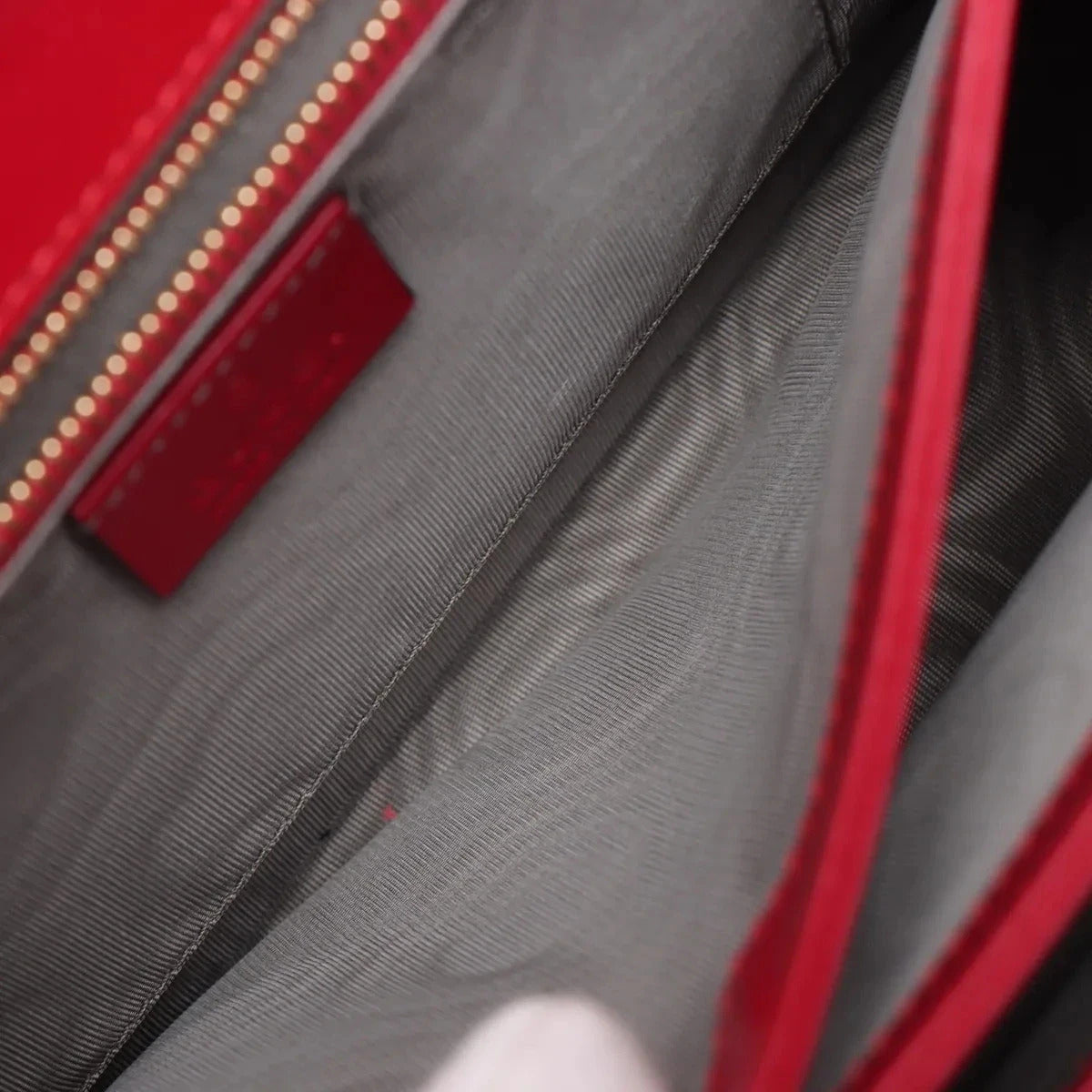 Pre-Loved Zumi Shoulder Bag Leather Small with Gold Hardware, Red