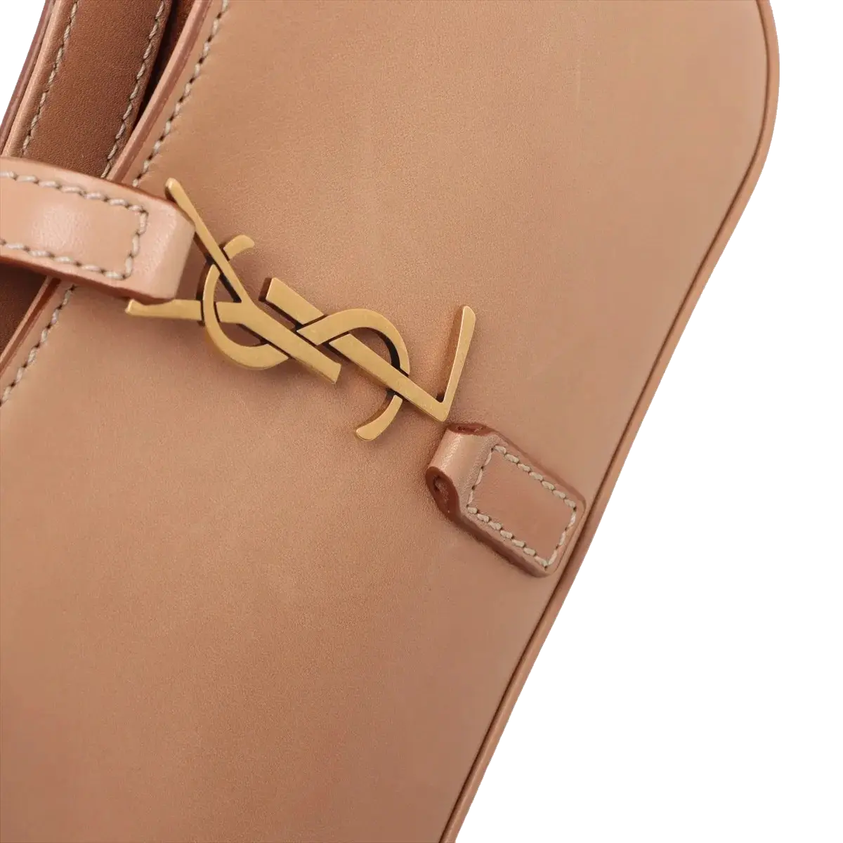 Pre-Loved Le 5 à 7 Hobo Shoulder Bag Leather Mini with Gold Hardware, Rosy Sand / Nude Pink