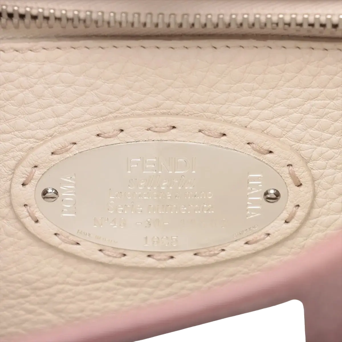 Pre-Loved Peekaboo Handbag Leather with Silver Hardware, Pink