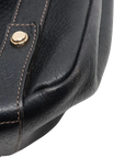 Pre-Loved Abbey D-Ring Tote Leather with Gold Hardware, Black