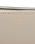 Pre-Loved Triomphe Shoulder Bag Leather Teen with Gold Hardware, White