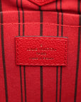 Pre-Loved Mazarine Tote Monogram Leather PM with Gold Hardware, Red