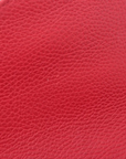 Pre-Loved Interlocking G Crossbody Bag Plain Leather with Gold Hardware Small, Red