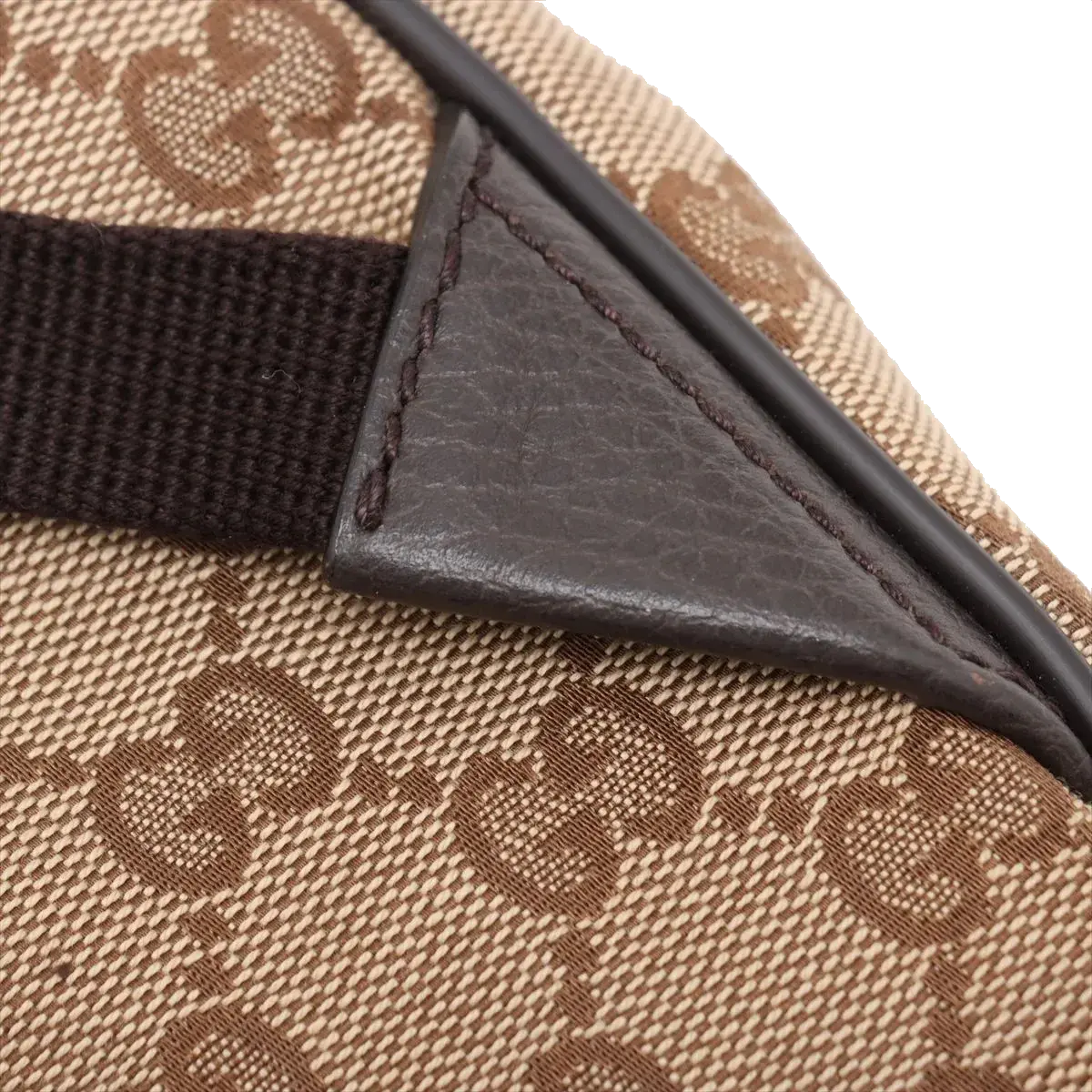 Pre-Loved GG Backpack Monogram Coated Canvas with Silver Hardware, Beige/Brown