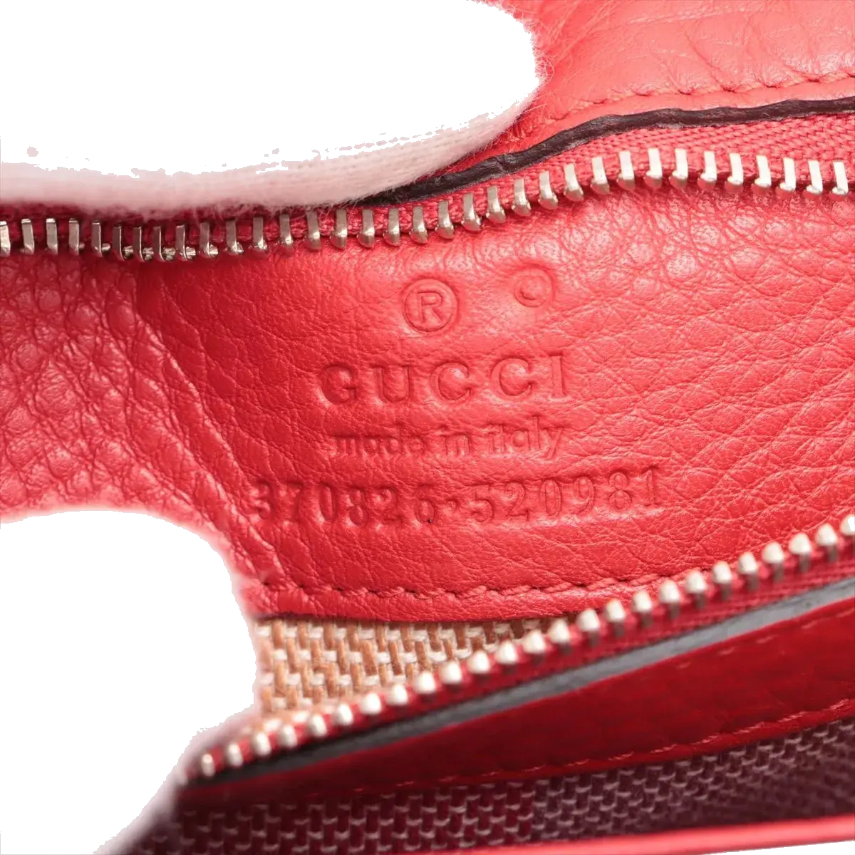Pre-Loved Bamboo Daily Flap Crossbody Bag Leather with Silver Hardware, Red