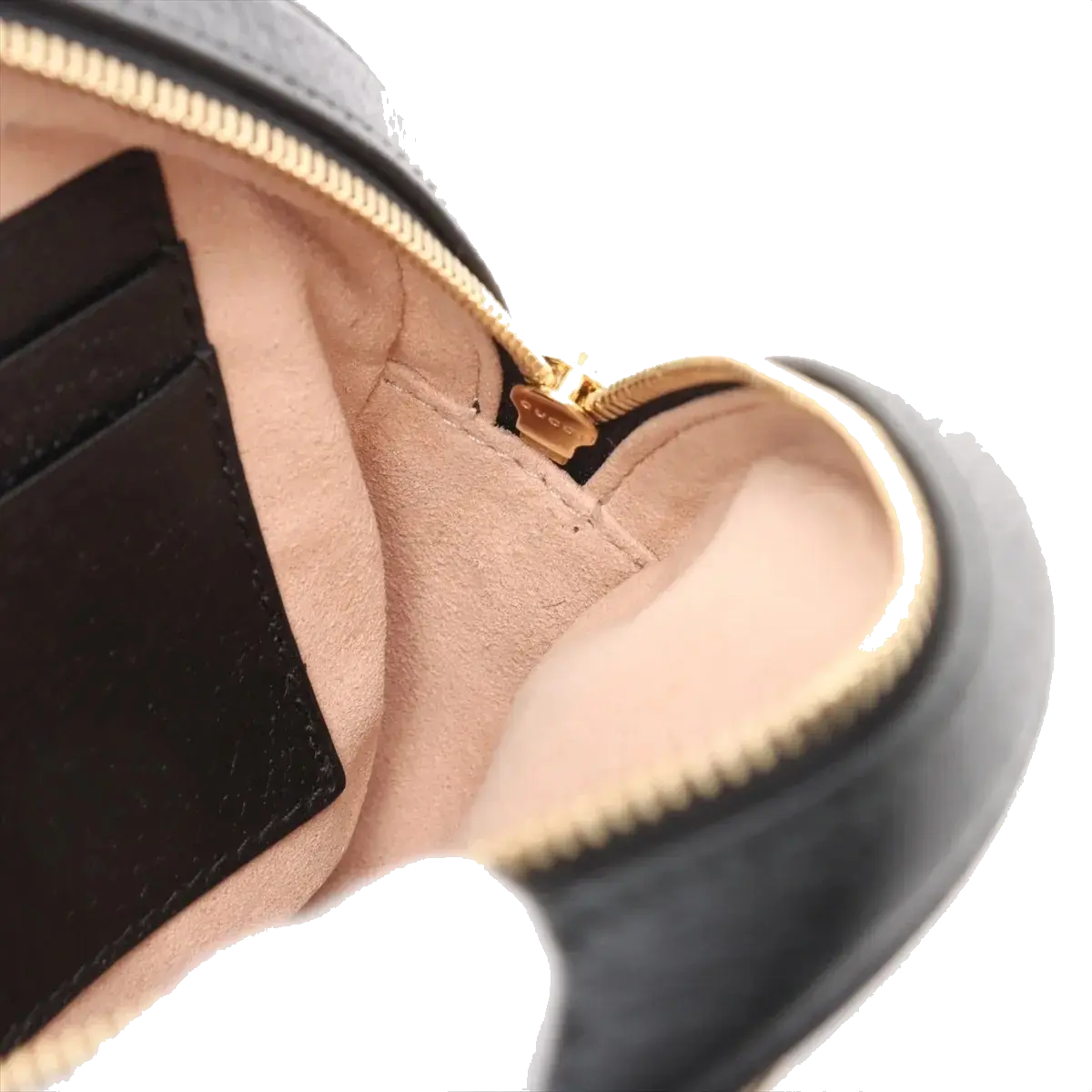 Pre-Loved Ophidia Backpack Leather Mini with Gold Hardware, Black