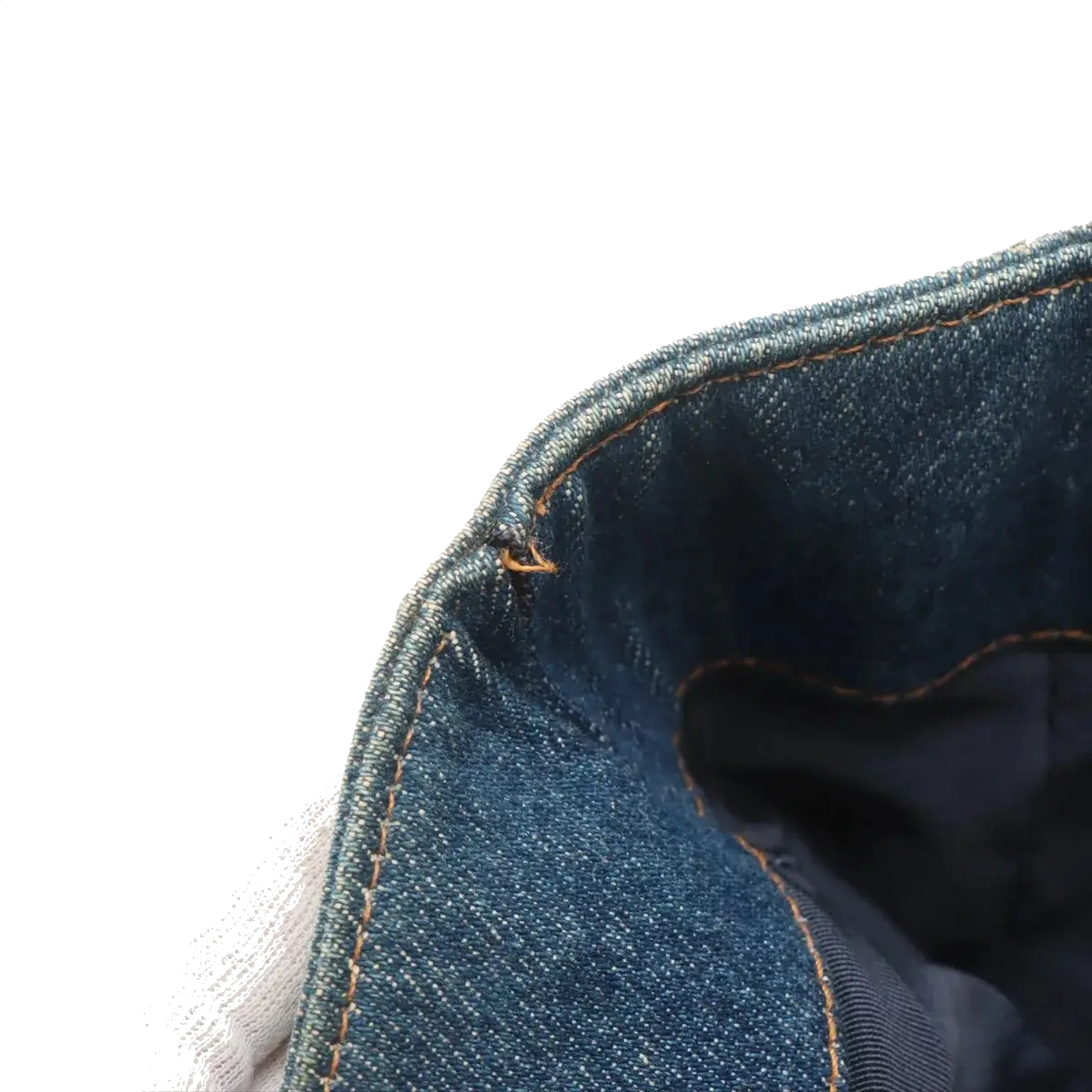 Pre-Loved CC Denim Tote Denim with Tortoise Shell Hardware, Blue