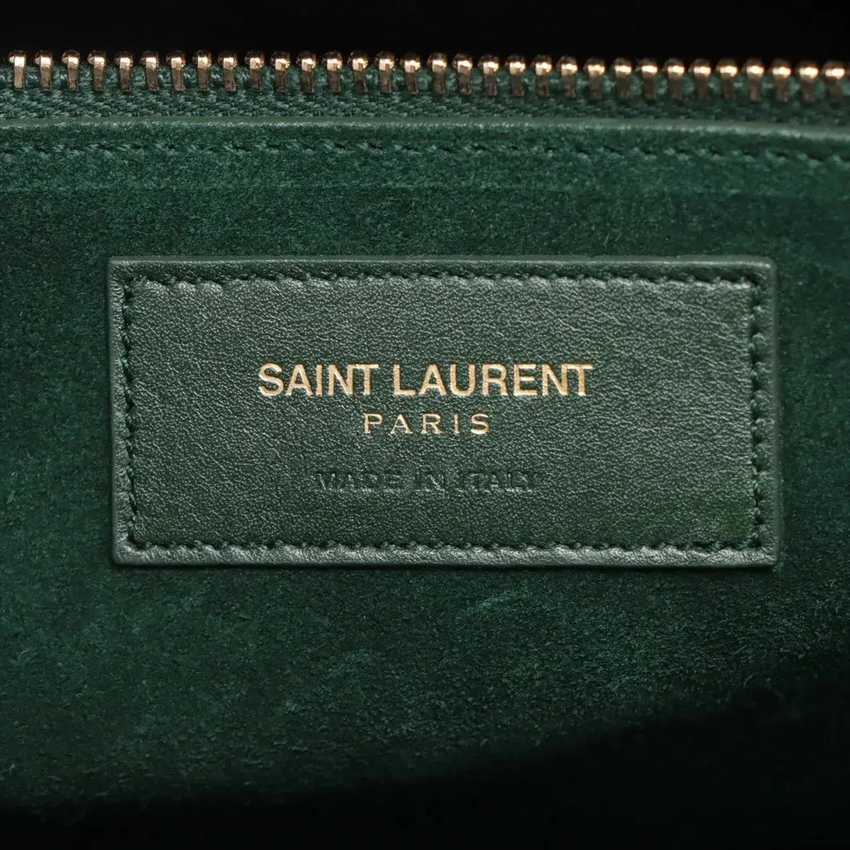 Pre-Loved Sac de Jour Tote Leather Small with Gold Hardware, Dark Green