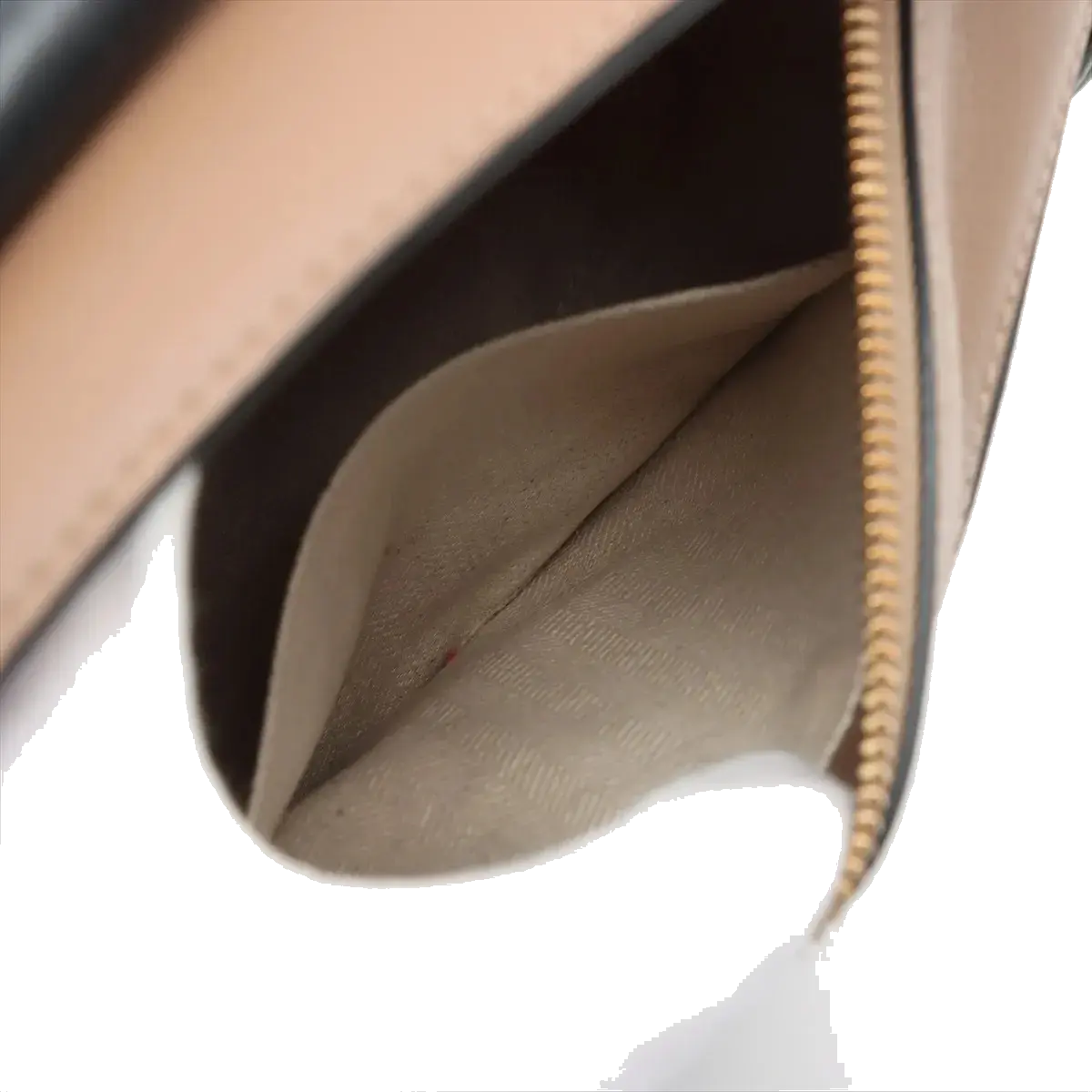 Pre-Loved Puzzle Handbag Leather Small with Gold Hardware, Taupe/Orange/Black