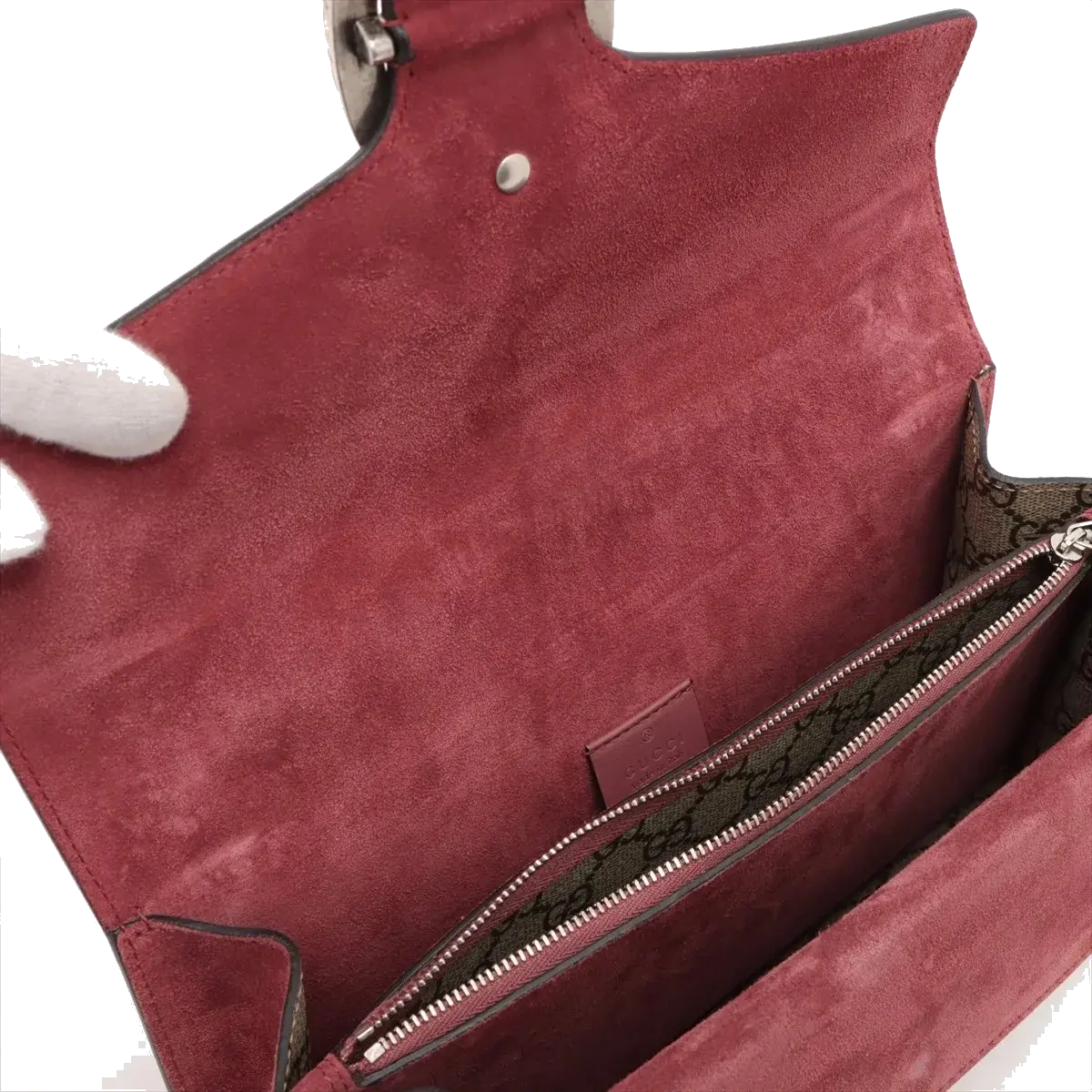 Pre-Loved Dionysus Blooms Shoulder Bag Monogram Coated Canvas Small with Aged Silver Hardware, Beige Ebony