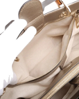 Pre-Loved Bamboo Shopper Tote Leather Medium with Gold Hardware, Champagne Gold