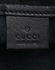 Pre-Loved Logo Print Drawstring Backpack Leather Medium with Black Hardware, Black