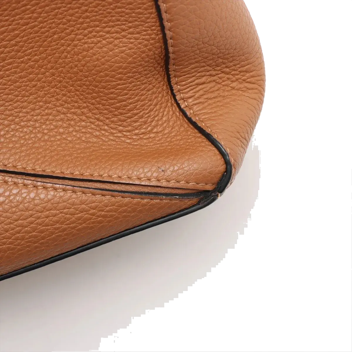 Pre-Loved Puzzle Handbag Leather Small with Gold Hardware, Tan