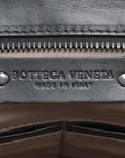 Pre-Loved Intrecciato Business Bag Briefcase Intrecciato Leather with Gunmetal Hardware, Black