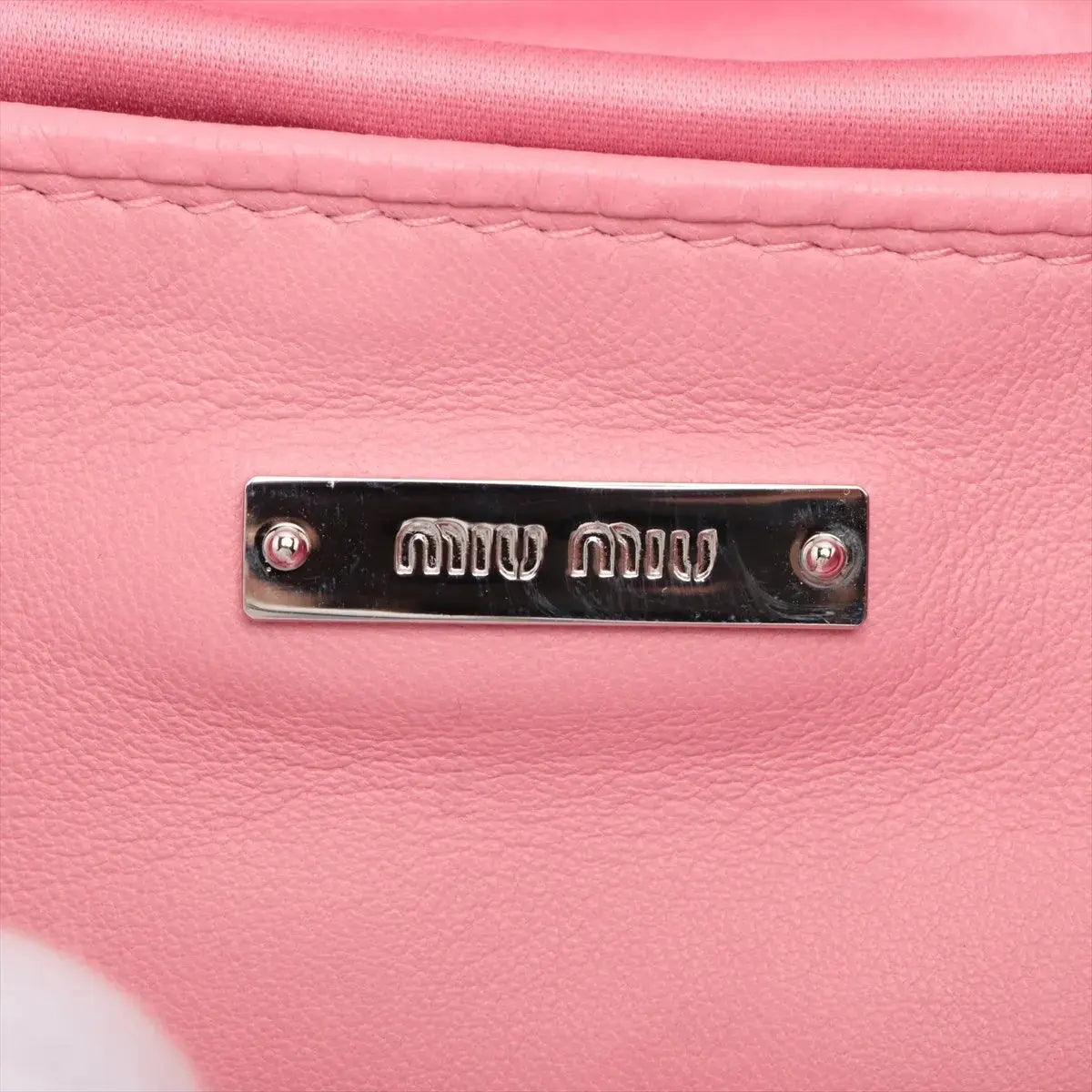 Pre-Loved Matelassé Crystal Cloquè Shoulder Bag Quilted Leather with Silver Hardware, Pink