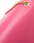 Pre-Loved Kate Tassel Shoulder Bag Leather Medium with Gold Hardware, Pink