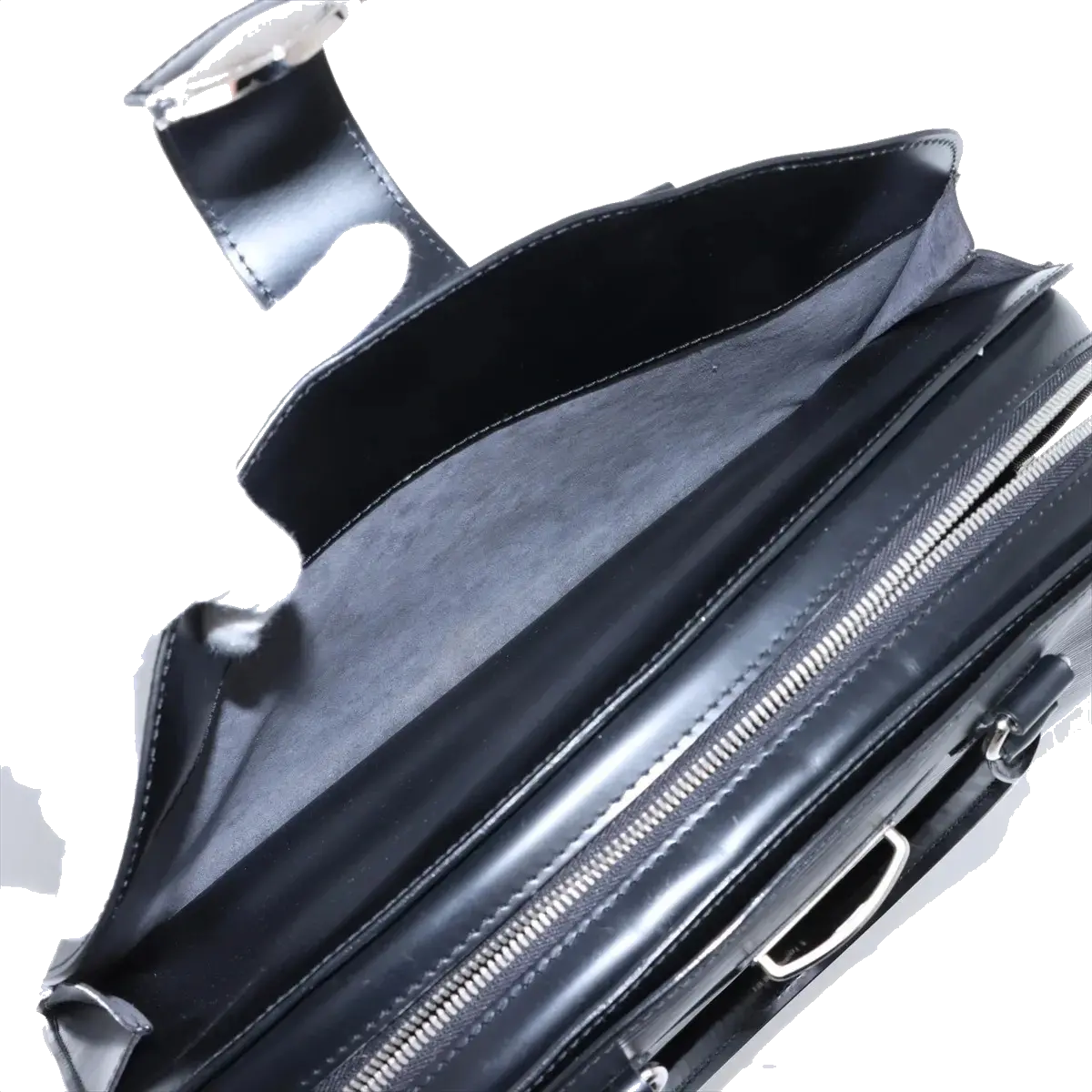 Pre-Loved Pont Neuf Handbag Leather GM with Silver Hardware, Black