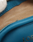 Pre-Loved Amazona Handbag Leather Small with Gold Hardware, Blue