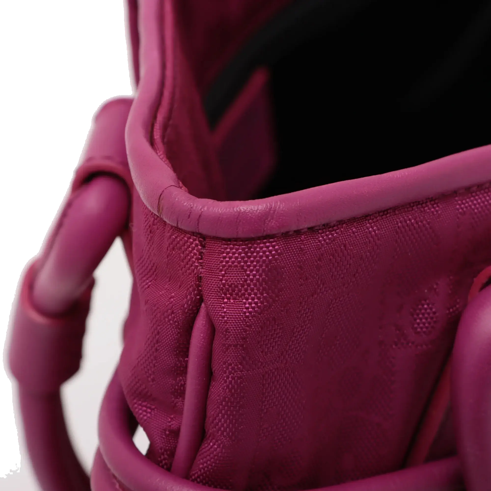 Pre-Loved Diorissimo Tote Oblique Coated Canvas with Silver Hardware, Magenta