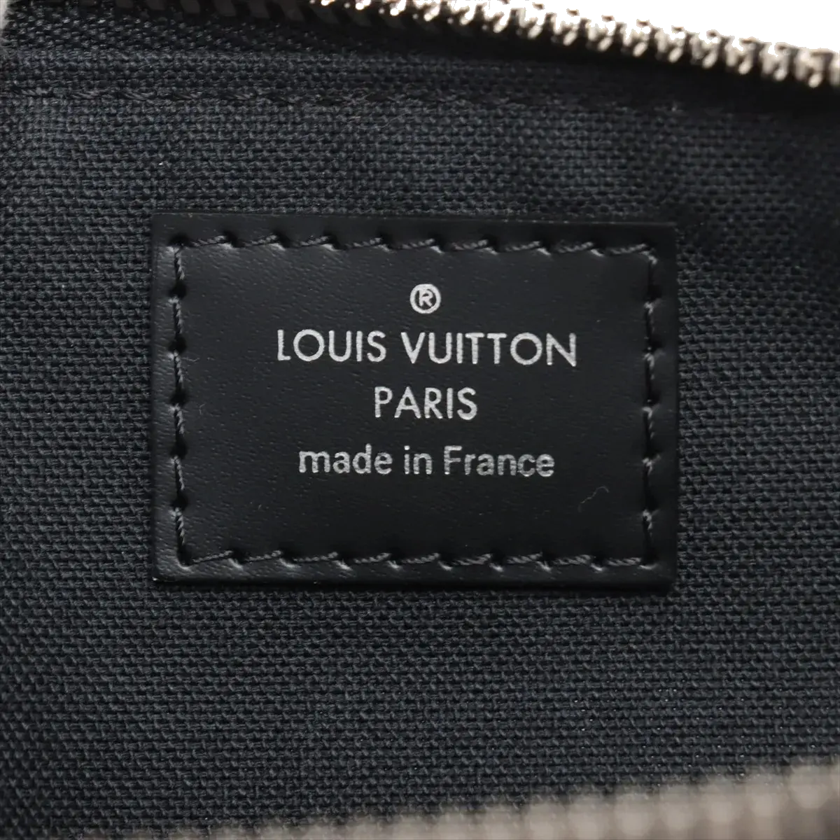 Pre-Loved Mick Crossbody Bag Damier Coated Canvas PM with Silver Hardware, Black / Graphite