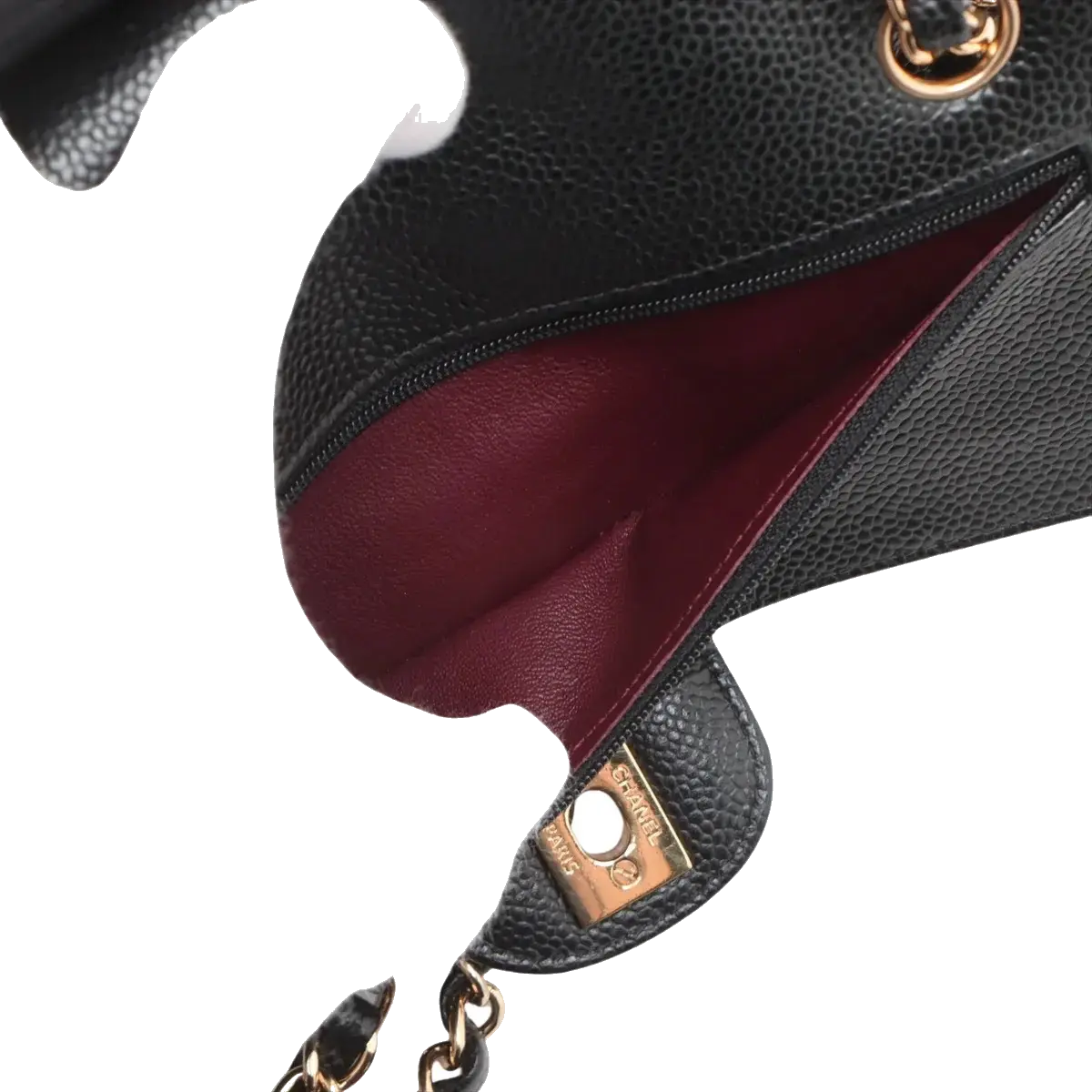 Pre-Loved Classic Double Flap Shoulder Bag Quilted Leather Medium with Gold Hardware, Black