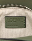 Pre-Loved Puzzle Handbag Leather Small with Silver Hardware, Green