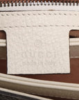 Pre-Loved Queen Margaret Shoulder Bag Monogram Canvas Coated with Aged Gold Hardware Medium, Beige Ebony with Ivory Trim
