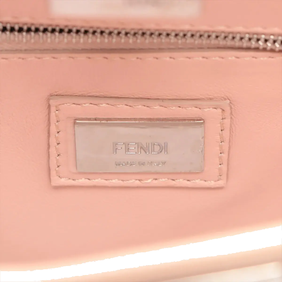 Pre-Loved Peekaboo Handbag Leather Mini with Silver Hardware, Pink
