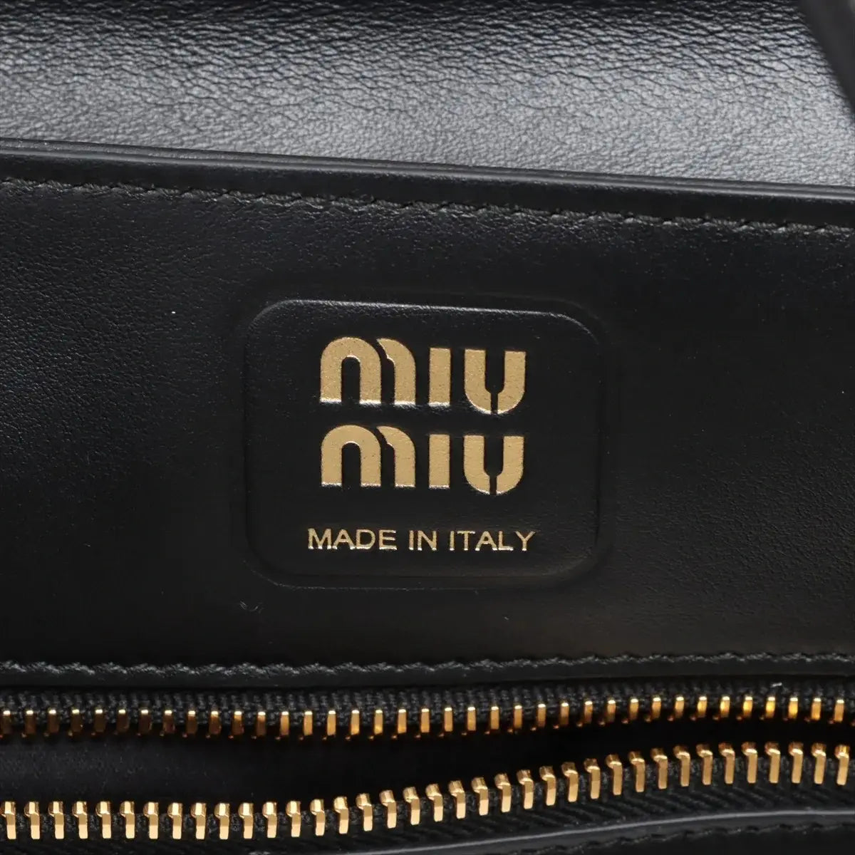 Pre-Loved Nappa Leather Shoulder Bag Leather with Gold Hardware, Black