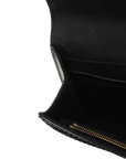 Pre-Loved Louise Clutch Patent Leather with Gold Hardware, Black
