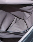 Pre-Loved Intrecciato Boston Duffle Duffle Bag Intrecciato Leather Large with Aged Silver Hardware, Black