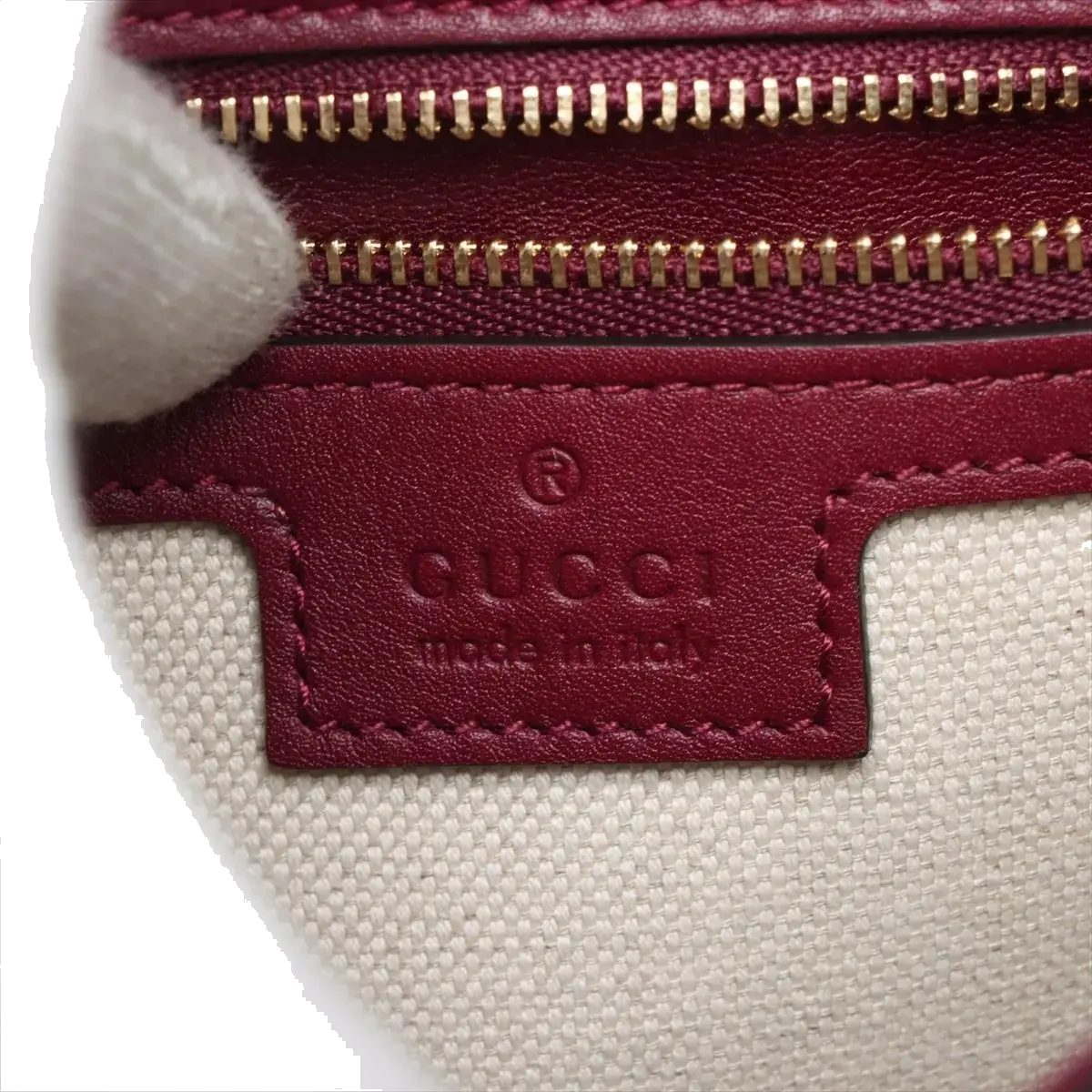 Pre-Loved Blondie Shoulder Bag Leather Mini with Gold Hardware, Burgundy