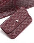Pre-Loved Saint Louis Tote Goyardine Coated Canvas GM with Silver Hardware, Burgundy
