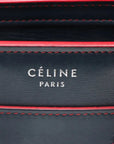 Pre-Loved Luggage Nano Handbag Leather Nano with Silver Hardware, Navy