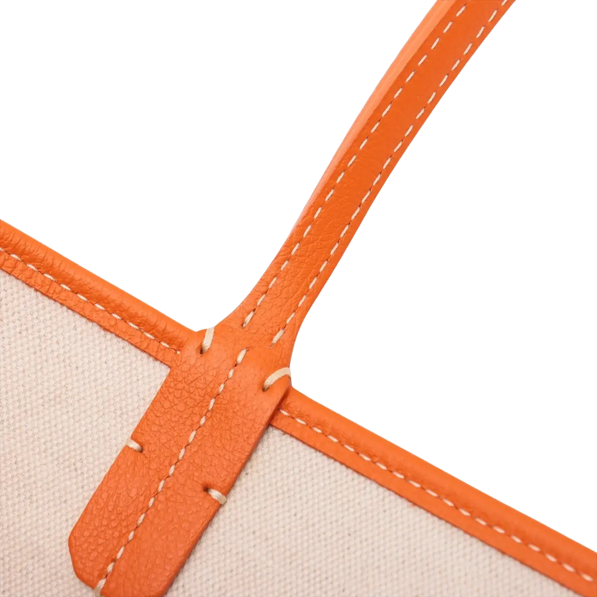 Pre-Loved Saint Louis Tote Chevron Coated Canvas PM with Silver Hardware, Orange