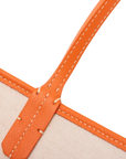 Pre-Loved Saint Louis Tote Chevron Coated Canvas PM with Silver Hardware, Orange